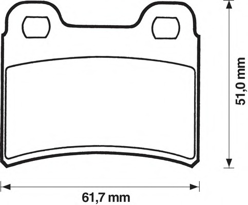 Комплект тормозных колодок, дисковый тормоз JURID 571850J