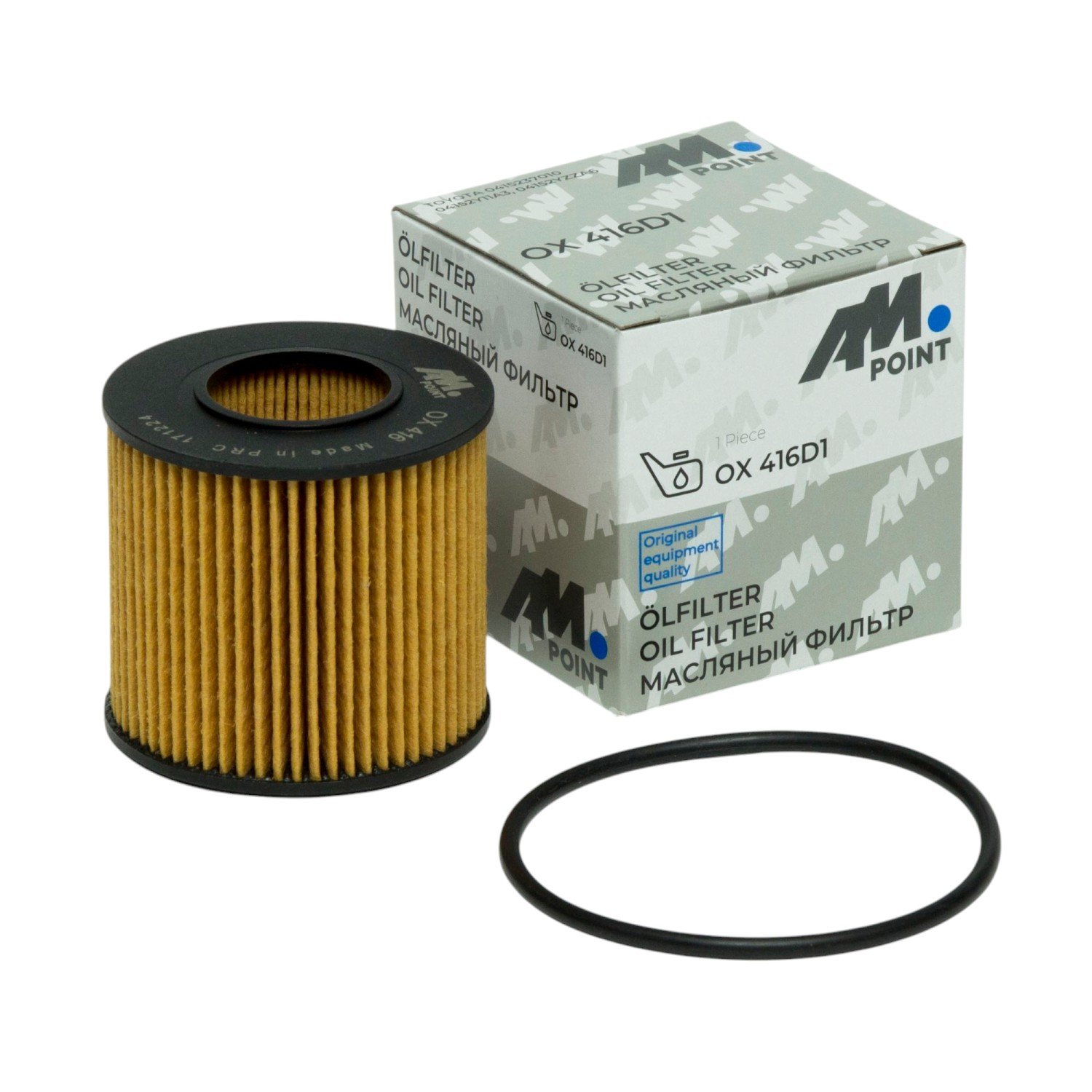 OX 416D1 (AM Point) TOYO Avensis 1.6-2..0 09- Фильтр масляный AM POINT OX416D1
