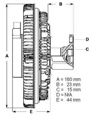 LK050 BERU Сцепление, вентилятор радиатора