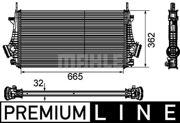 CI191000P MAHLE/KNECHT Интеркулер
