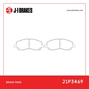 Тормозные колодки J-1 BRAKES J1P3469