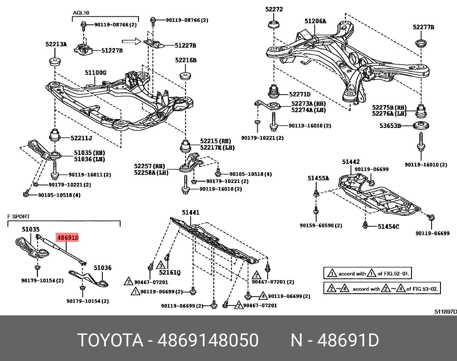 4869148050 TOYOTA РЫЧАГ