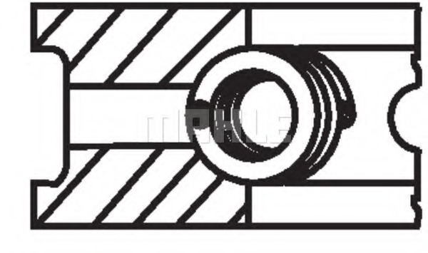 03764N0 MAHLE Комплект поршневых колец