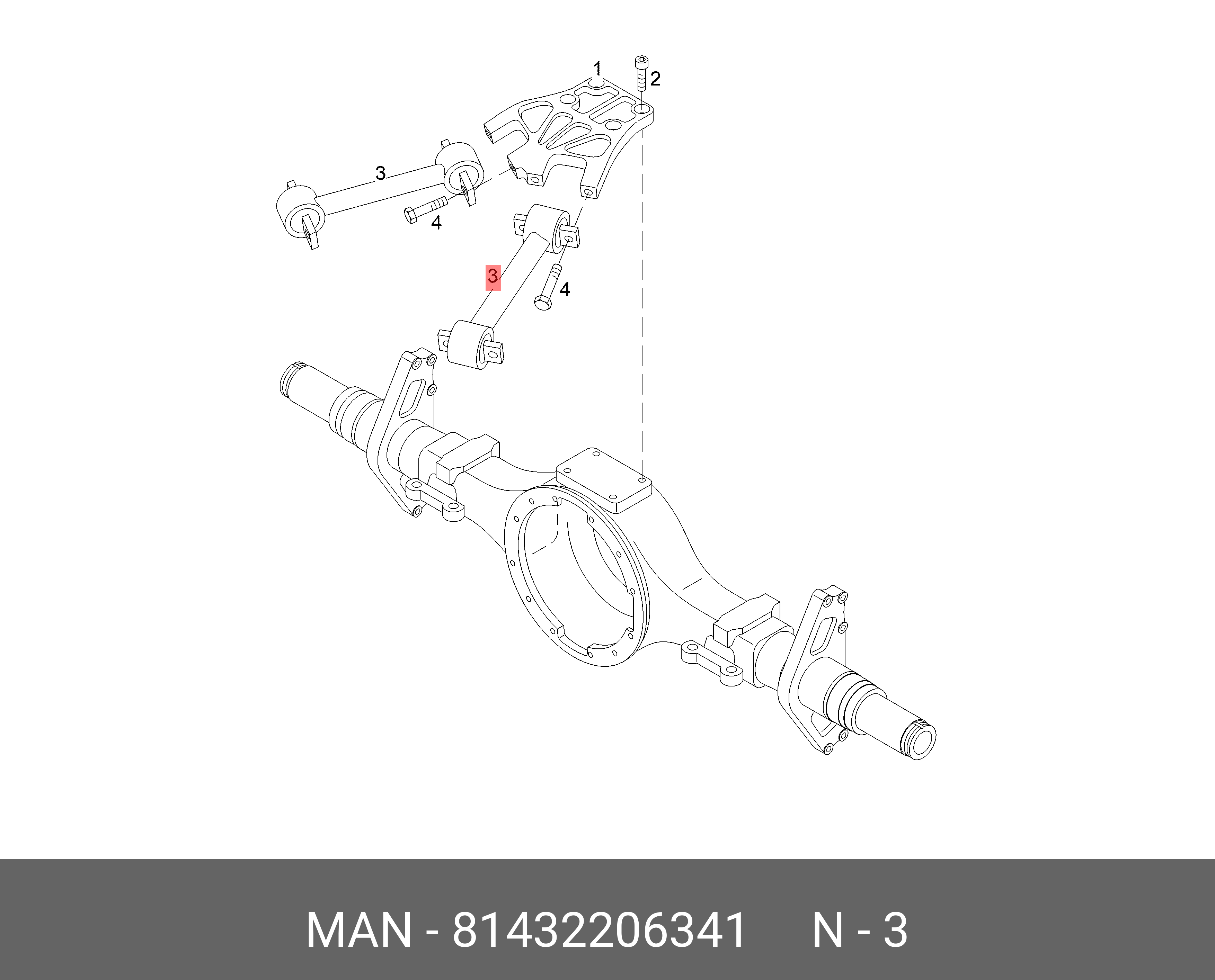 81432206341 MAN Рычаг независ. подвески колеса 81.43220-6341
