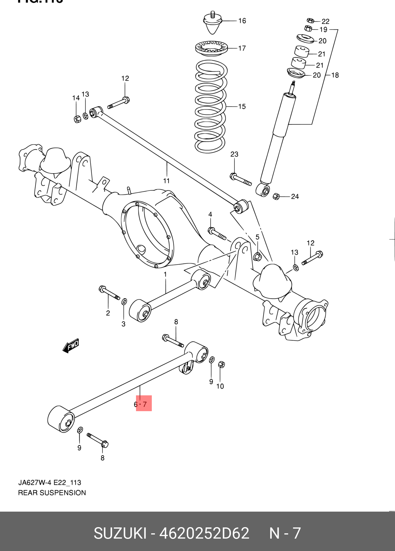 4620252D62 SUZUKI 