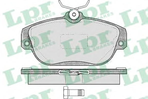 05P601 LPR Комплект тормозных колодок, дисковый тормоз