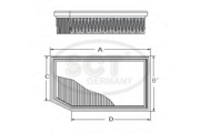 SB2288 SCT Фильтр воздушный