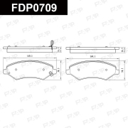 FDP0709 FAP Колодки тормозные передние