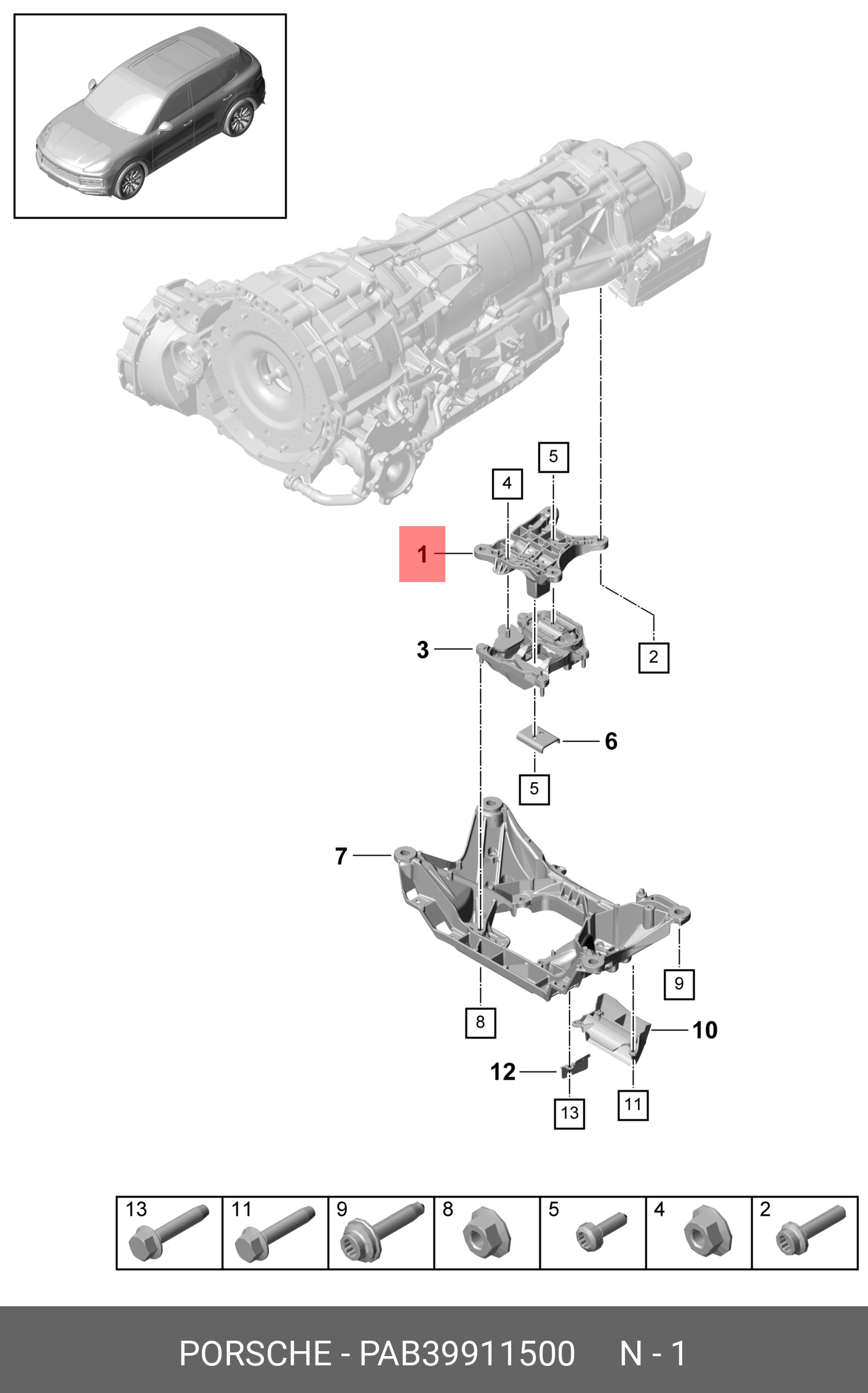 PAB39911500 PORSCHE 