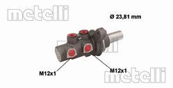 050896 METELLI Главный тормозной цилиндр