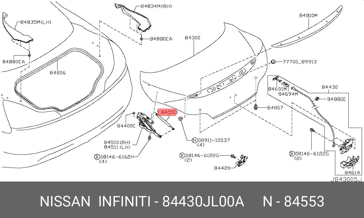 84430JL00A NISSAN 