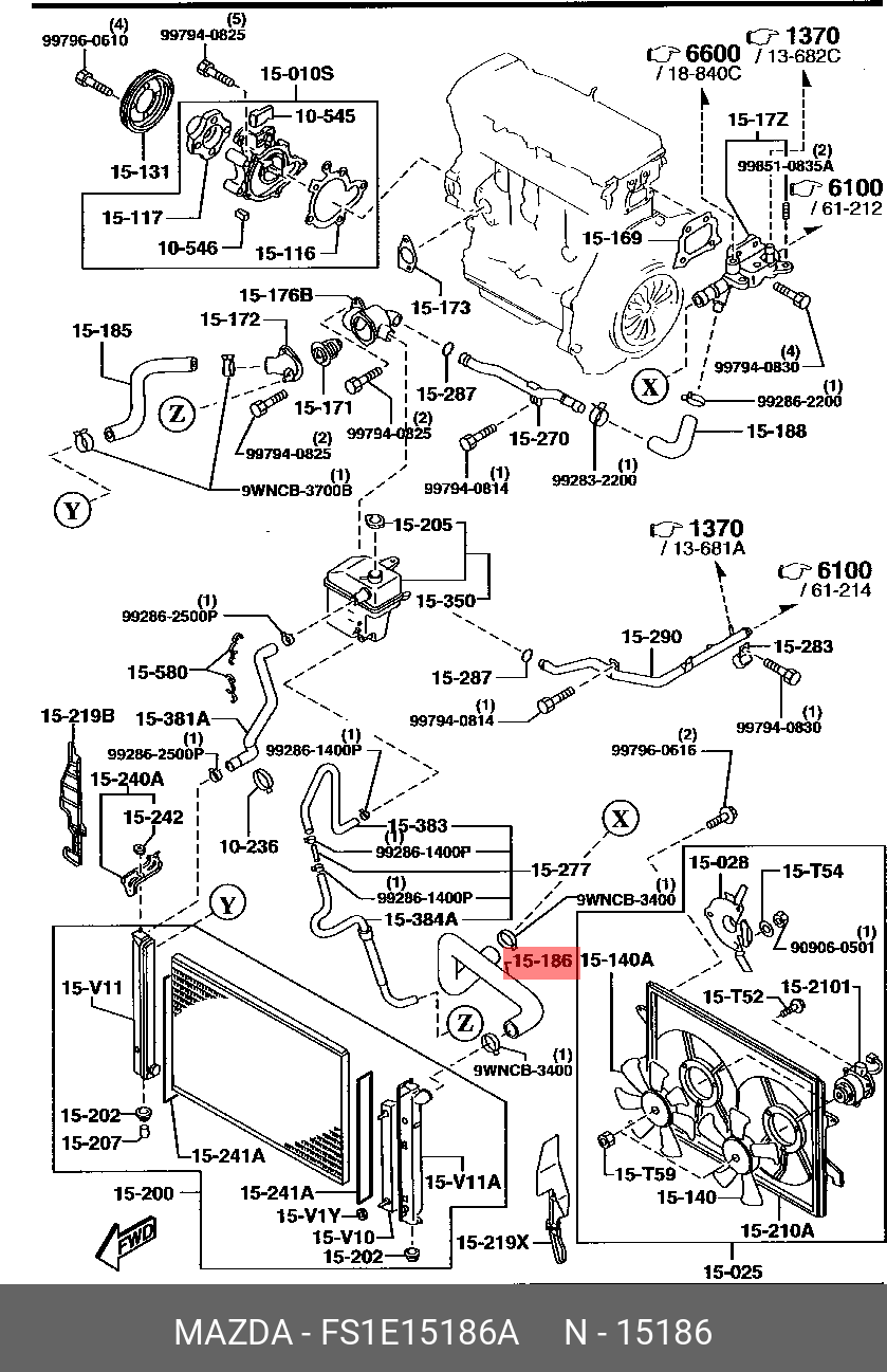 FS1E15186A MAZDA 