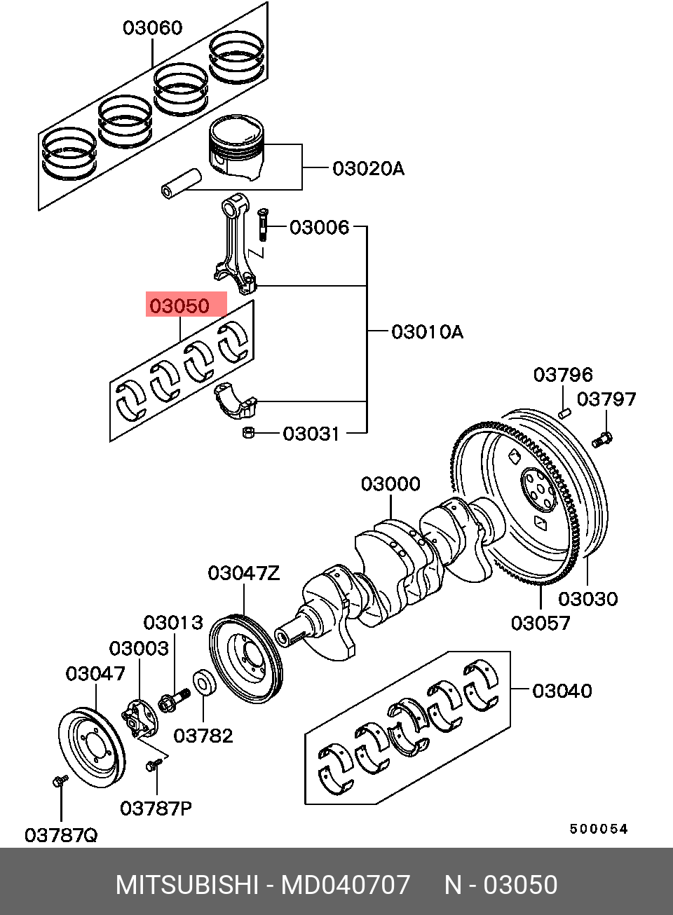 MD040707 MITSUBISHI 