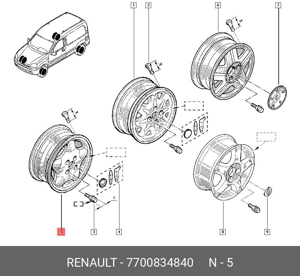 7700834840 RENAULT - 7700834840 RENAULT -