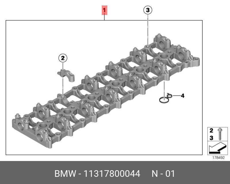 11317800044 BMW Корпус распределителя