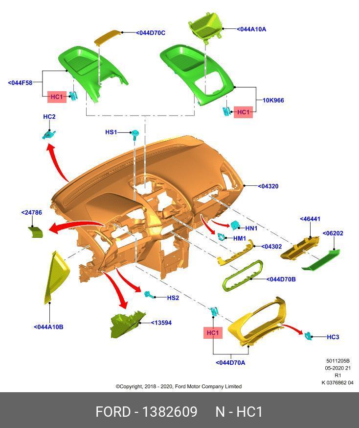 1382609 FORD Клипс