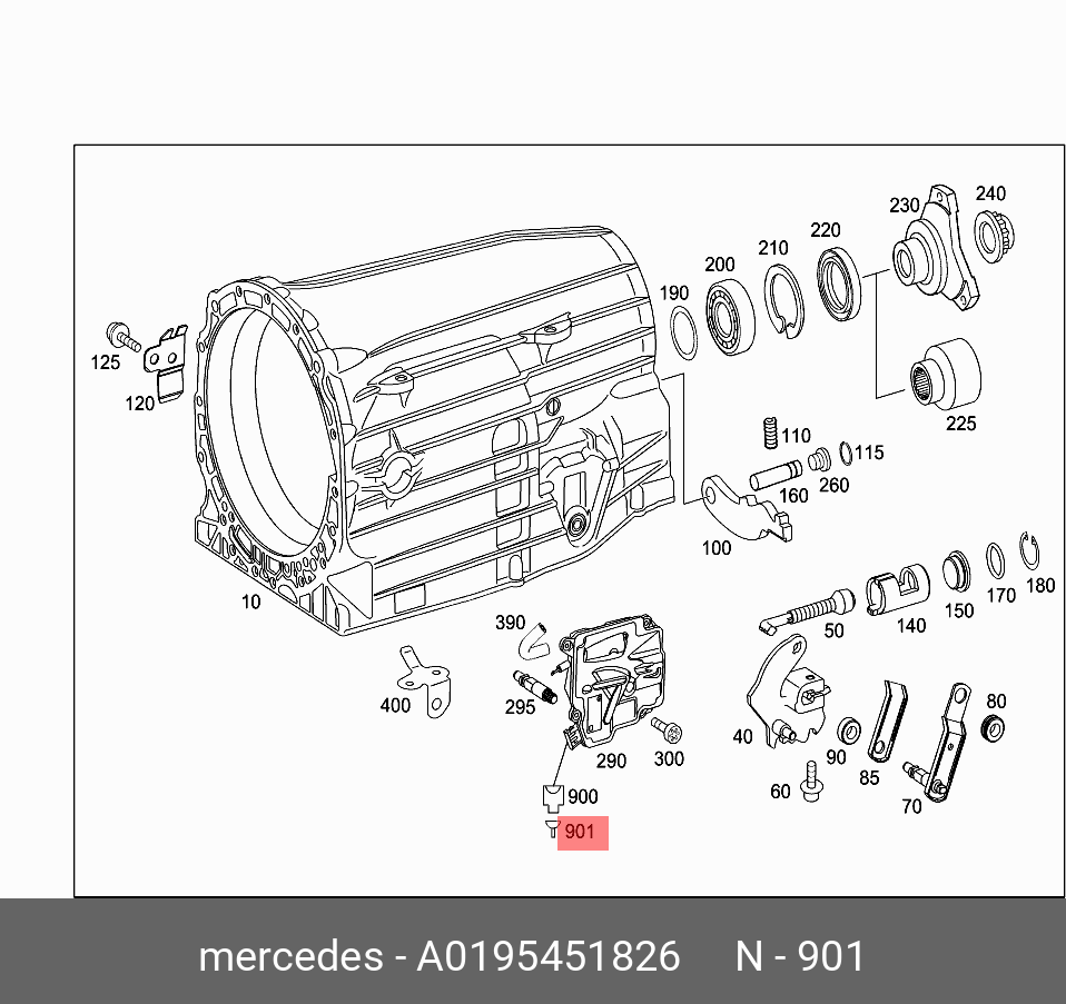 0195451826 MERCEDES-BENZ Pin Bushing