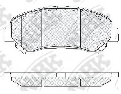 PN2801 JNBK Колодки дисковые