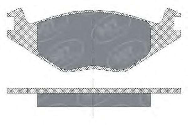 SP115 SCT Колодки торм.перед.VW GOLF IIIIII 85-99VENTO
