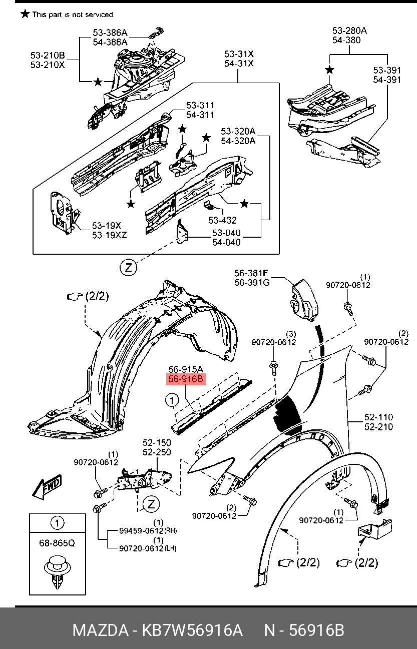 KB7W56916A MAZDA 