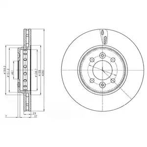 BG4536C DELPHI Тормозной диск