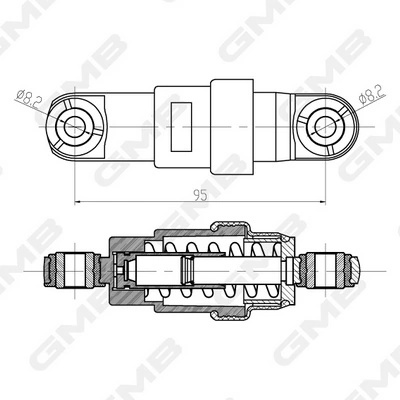 GHAT195 GMB Натяжитель GHAT-195