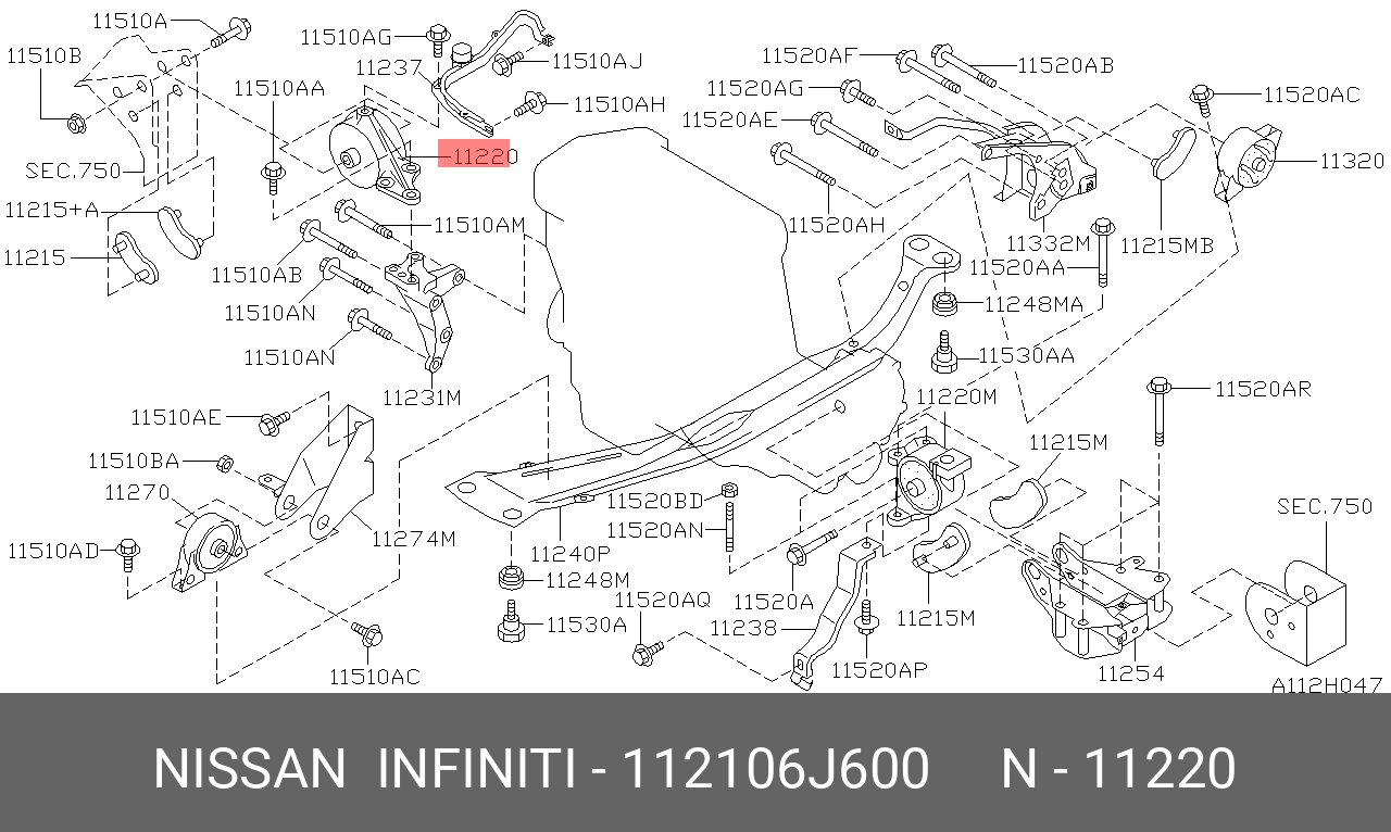 112106J600 NISSAN ПОДУШКА ДВИГАТЕЛЯ 112106J600 NISSAN ПОДУШКА ДВИГАТЕЛЯ