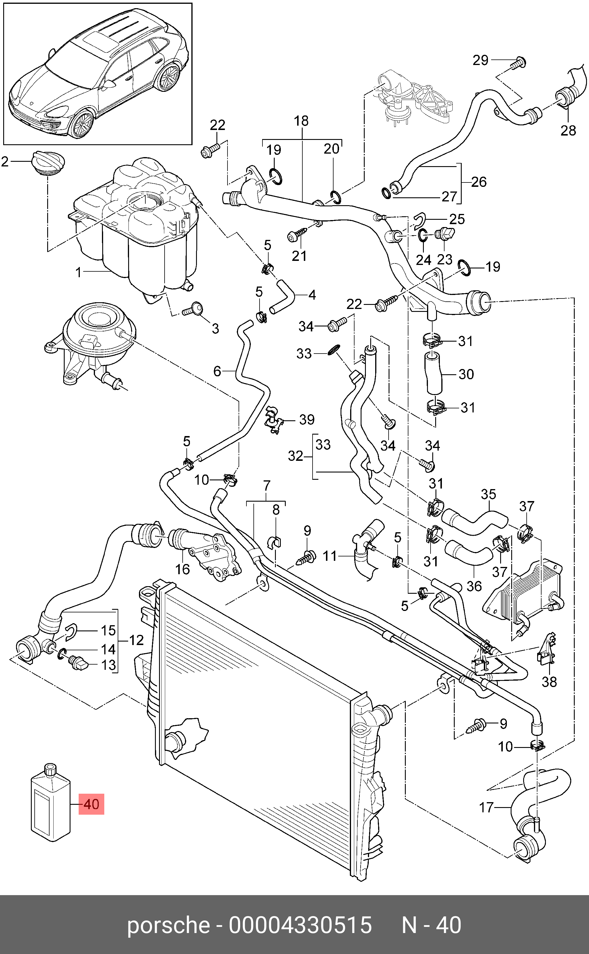 00004330515 PORSCHE Антифриз концентрат фиолетовая концентрат1.0 L 00004330515 PORSCHE Антифриз концентрат фиолетовая концентрат1.0 L