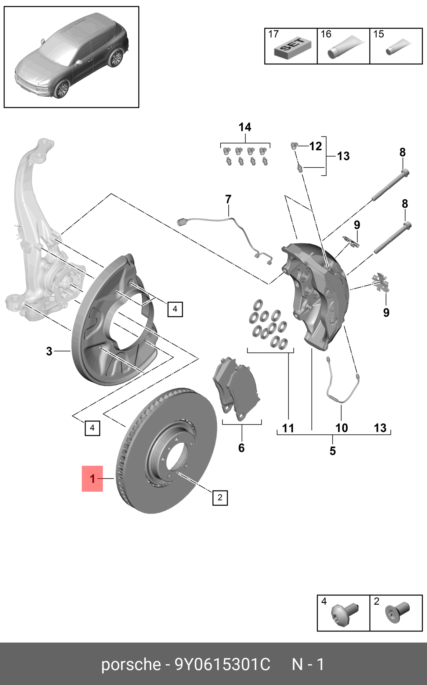 9Y0615301C PORSCHE -