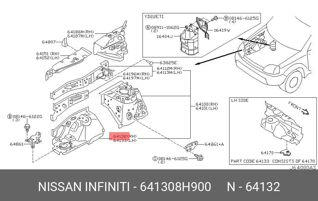 641308H900 NISSAN 