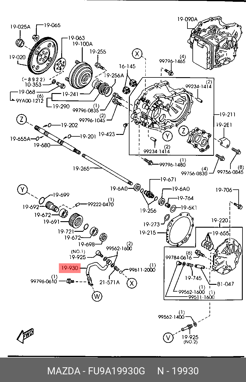 FU9A19930G MAZDA -