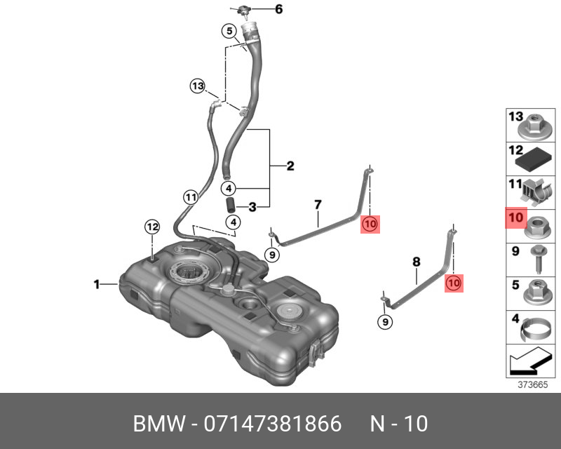 07147381866 BMW SECHSKANTMUTTER MIT SCHEIBE,SECHSKANTMUTTER MIT SCHEIBE