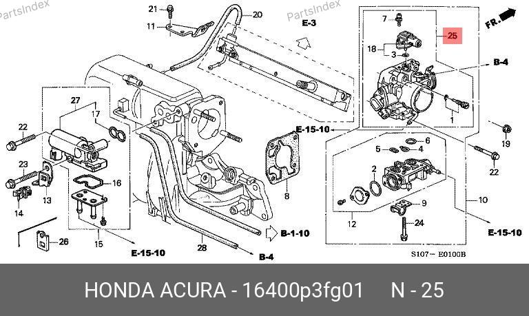 16400P3FG01 HONDA 