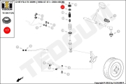 TED97725 TEDGUM Опора амортизатора с подшипником