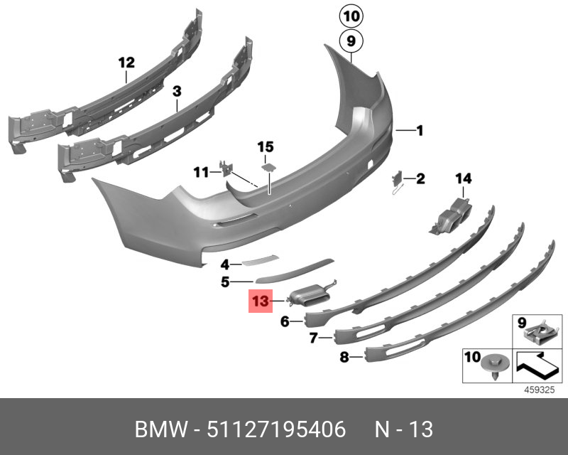 51127195406 BMW Крышка