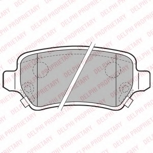 LP2188 DELPHI Тормозные колодки LP2188