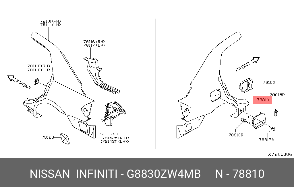 G8830ZW4MB NISSAN ЛЮЧОК БАКА