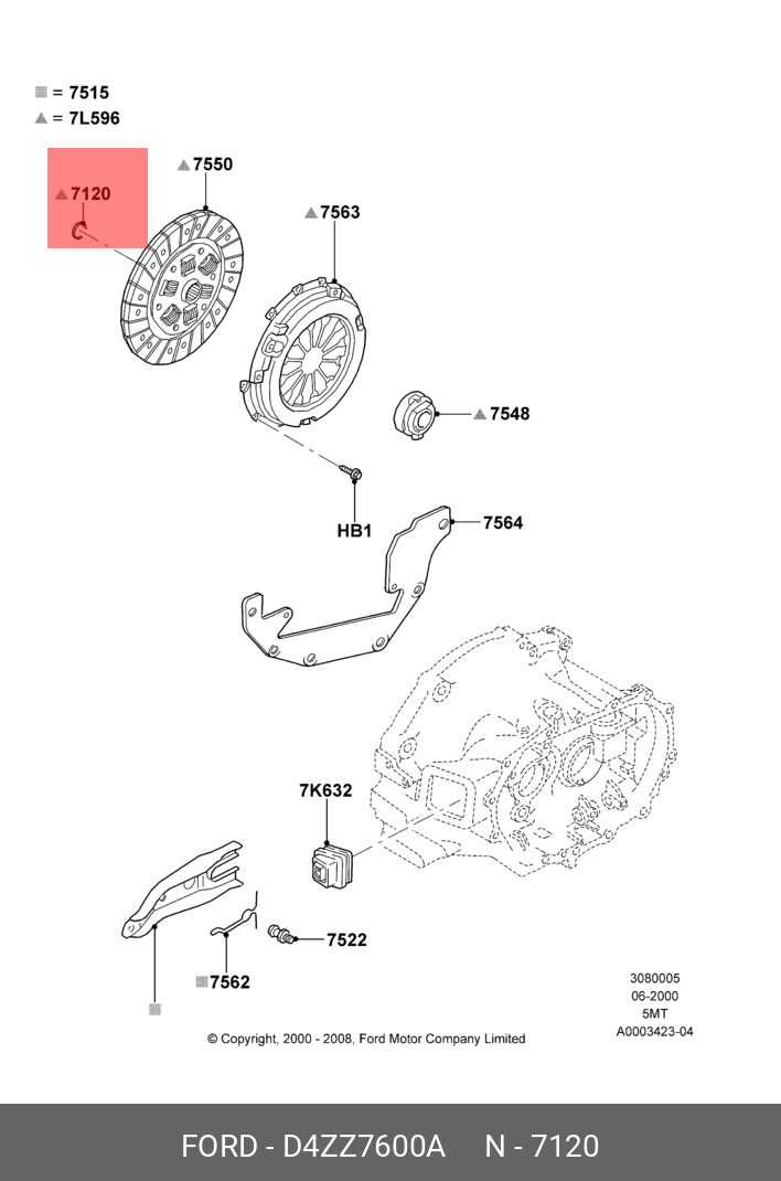 D4ZZ7600A FORD Sleeve