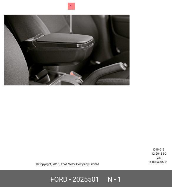 2025501 FORD Подлокотник В Сборе