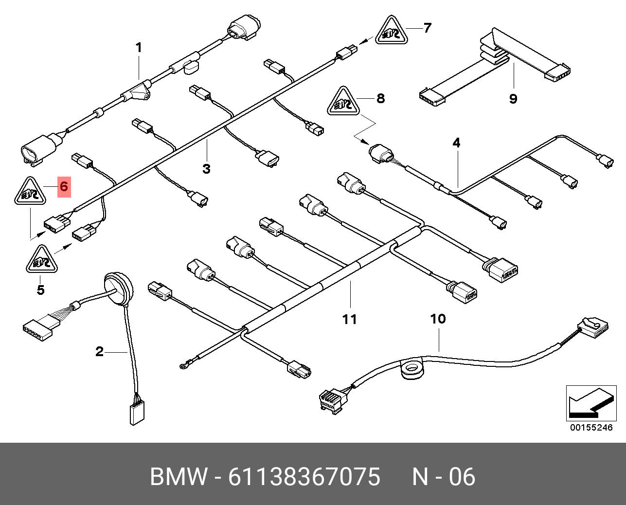 Схема проводов бмв. Ремкомплект провода b+ BMW e90