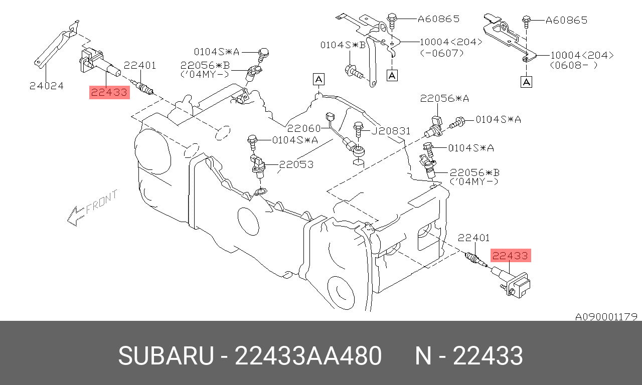 22433AA480 SUBARU Катушка зажигания
