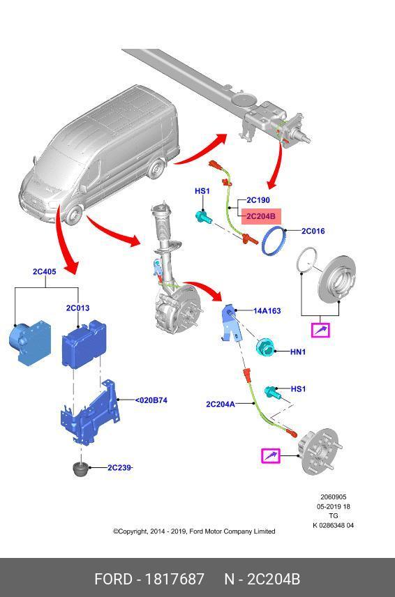1817687 FORD ДАТЧИК