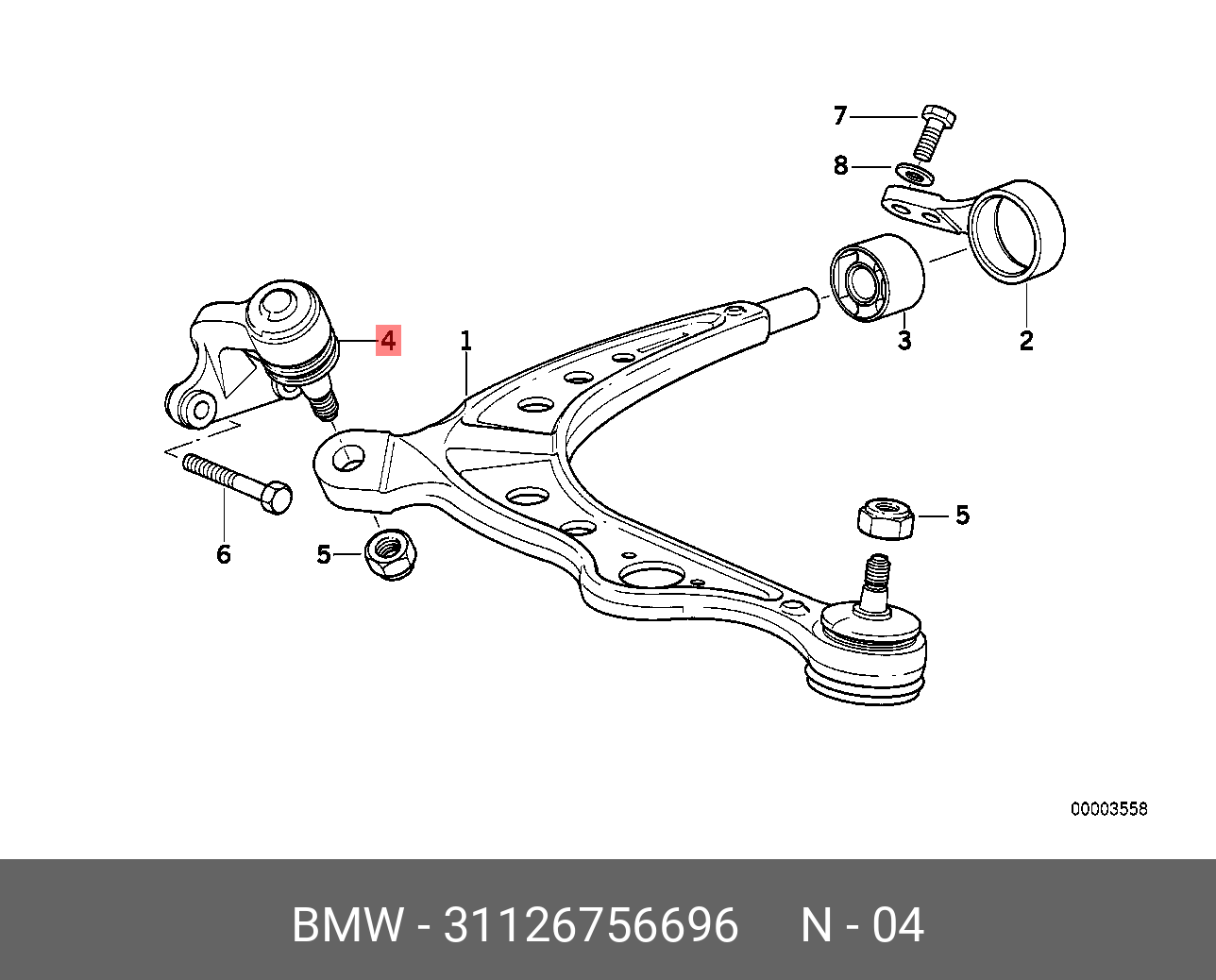Bmw e34 2 стиль. Передний рычаг бмв е30. Схема подвески bmw e34. 5 31 34. Febi 44325 опора, стабилизатор.