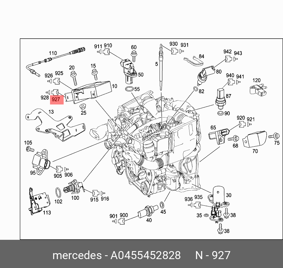 A0455452828 MERCEDES-BENZ КОРПУС РАЗЪЁМА ЭЛ.,STECKER