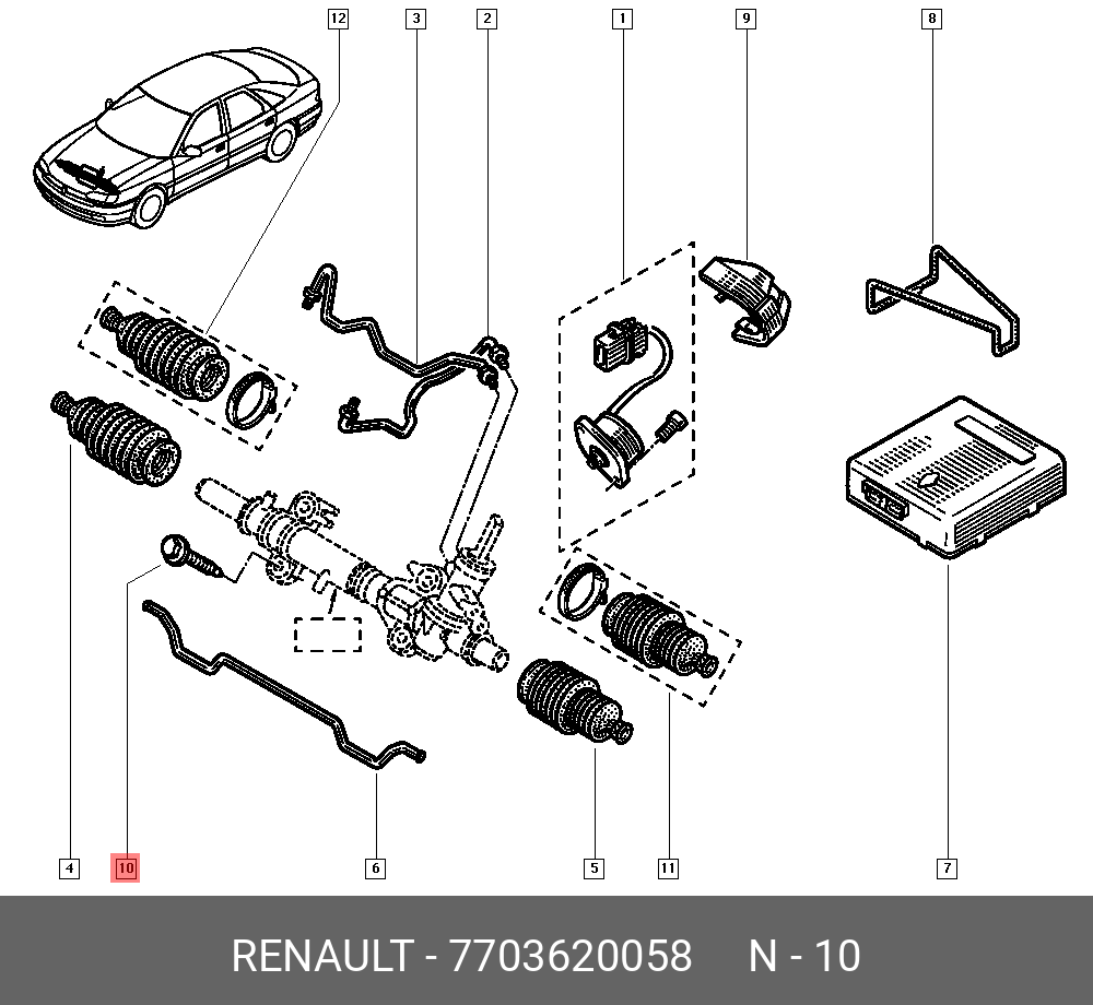 7703620058 RENAULT -