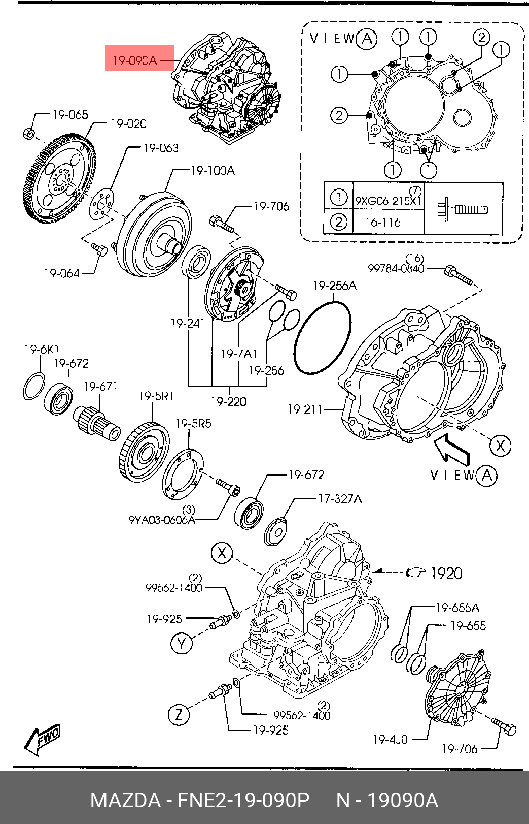 FNE219090P MAZDA Деталь