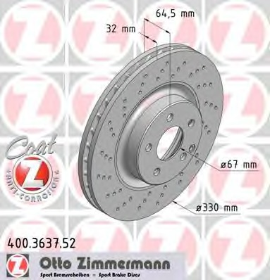 400363752 ZIMMERMANN Тормозная система