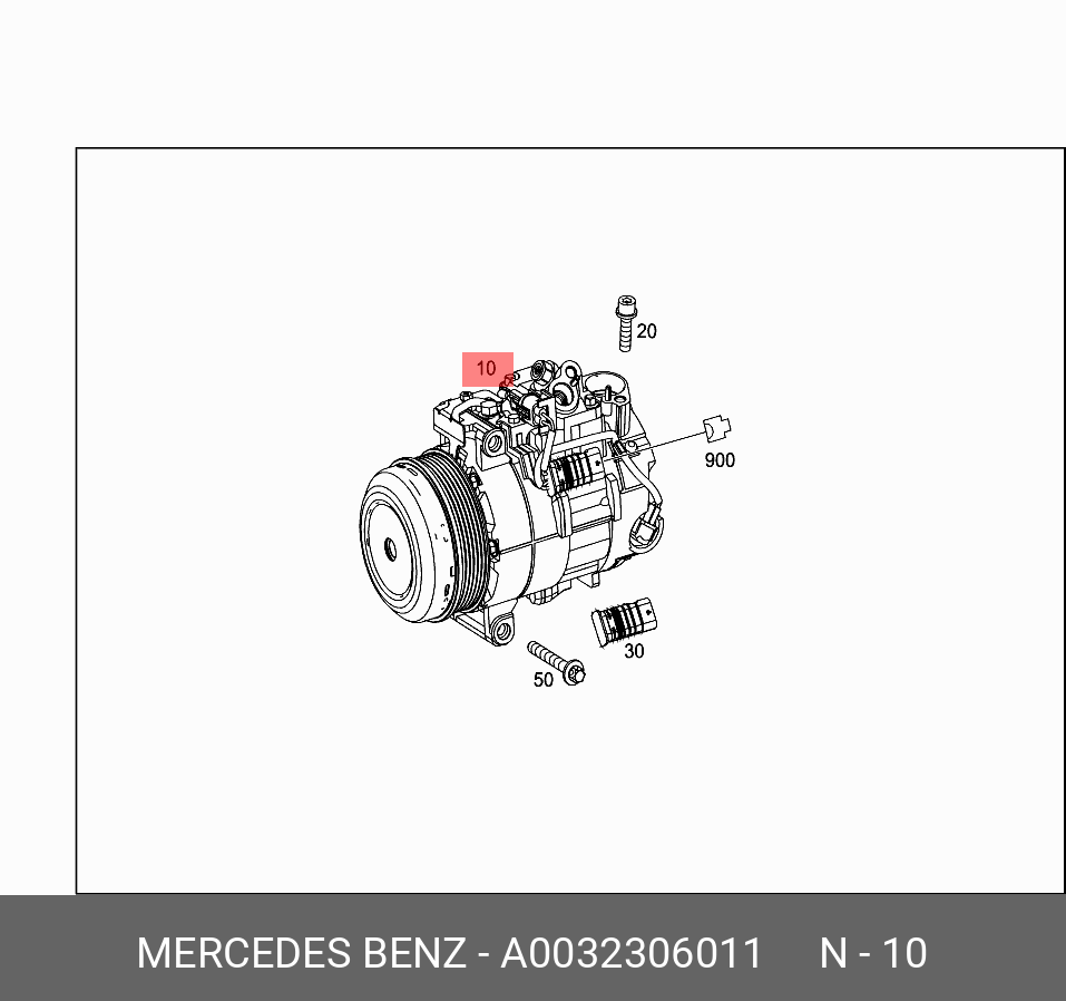 A0032306011 MERCEDES-BENZ КОМПРЕССОР