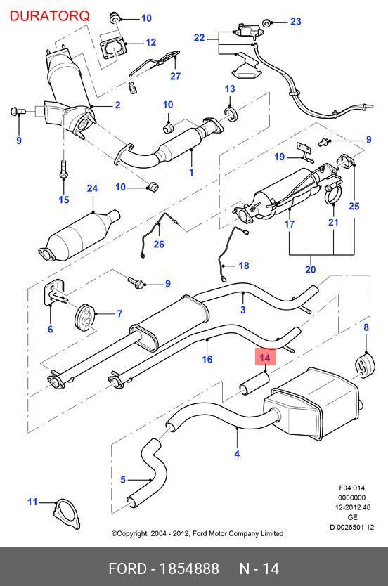 1854888 FORD SATZ BEF.TEILE,CONNECTOR - PIPE