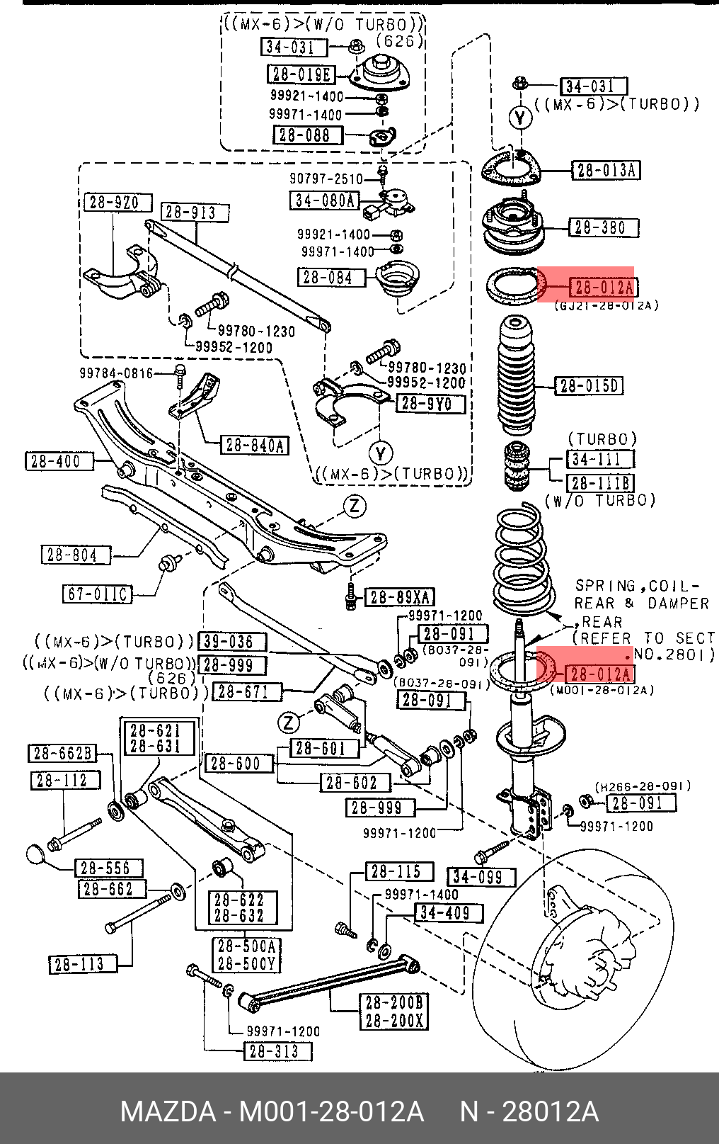 M00128012A MAZDA 